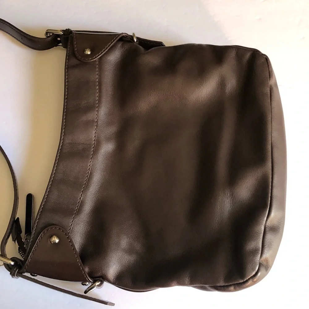 Via spiga brown leather cross body bag